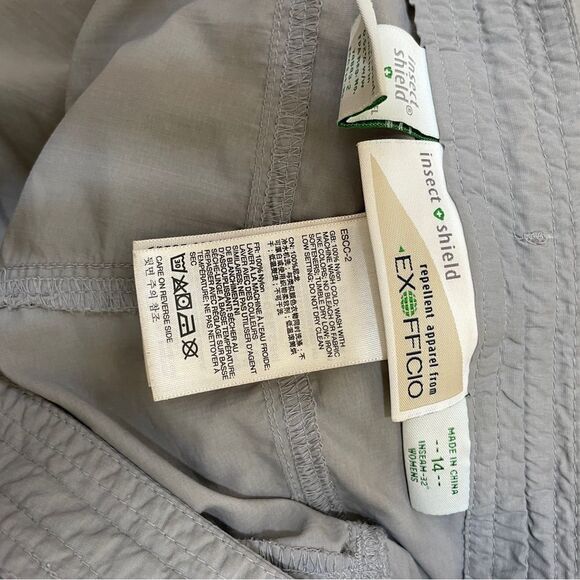 EX OFFICIO  INSECT‎ SHIELD CONVERTIBLE HIKING PANTS IN GRAY - Picture 7 of 7